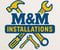 Company/TP logo - "MM Installations"