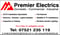 Company/TP logo - "Premier electrics"