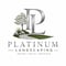 Company/TP logo - "Platinum Landscaping"