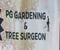 Company/TP logo - "PG Gardening & Tree Surgeon"