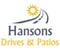 Company/TP logo - "Hansons Drives & Patios"