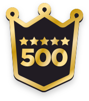 500+ ratings badge