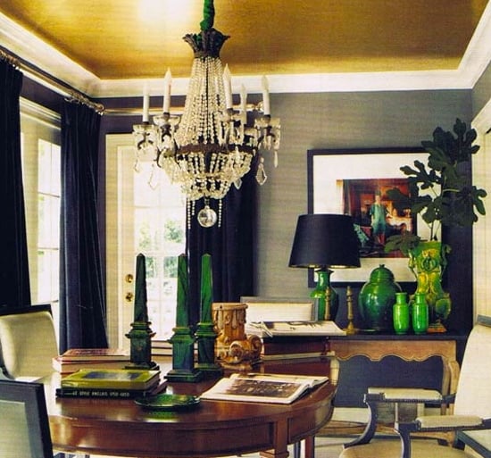 black and gold decor