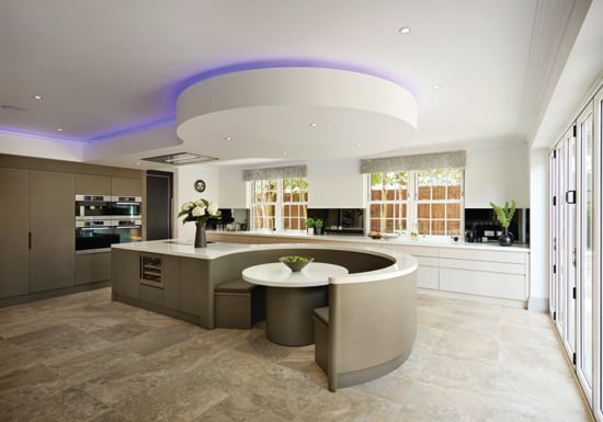 curved seating