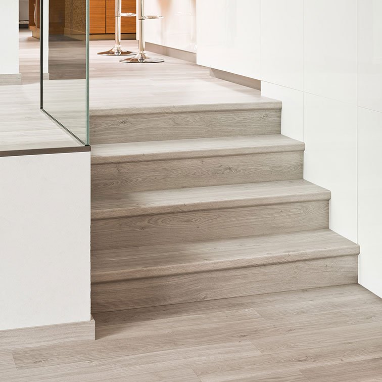 glass sided steps