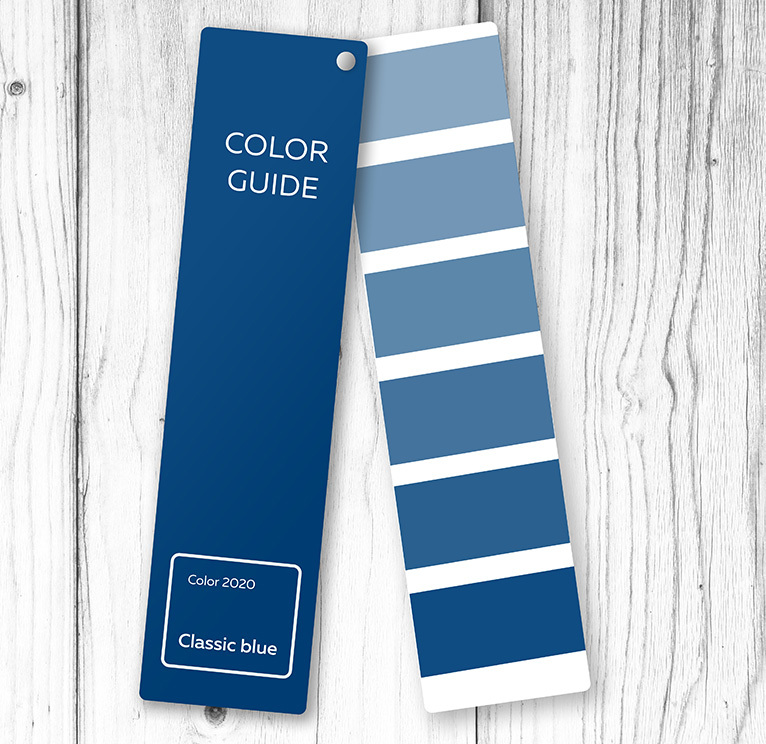 Blue colour tester strip