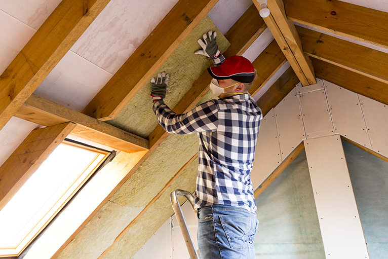 Roofing being insulated