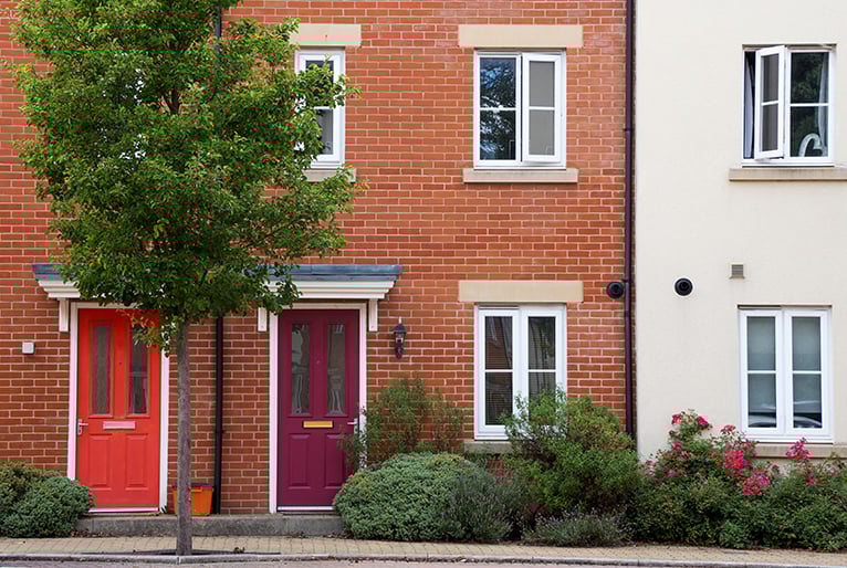 Terrace of residential homes