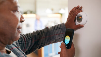 Electrician fitting smart metre