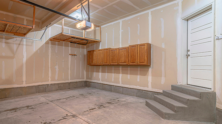 Picture of a garage conversion being built