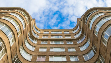 Picture of an art deco style building with crittal windows