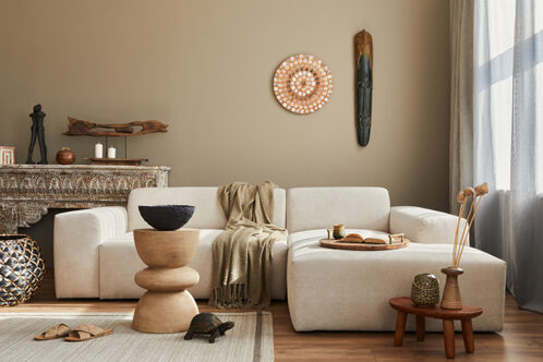 Picture of a moroccan inspired and themed living room