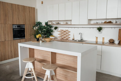 Picture of an open plan kitchen