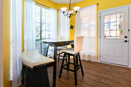 Picture of a kitchen with a breakfast nook